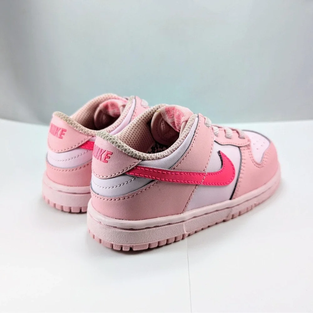Nike Dunk Low Triple Pink (TDE) DH9761-600 SIZE 8C TODDLER Worn‎ Once